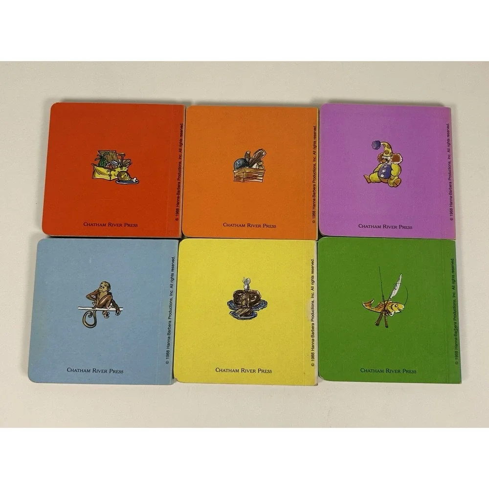 Flintstones Mini Hard Cover Book Lot of 6 1988 Hanna-Barbera Collection